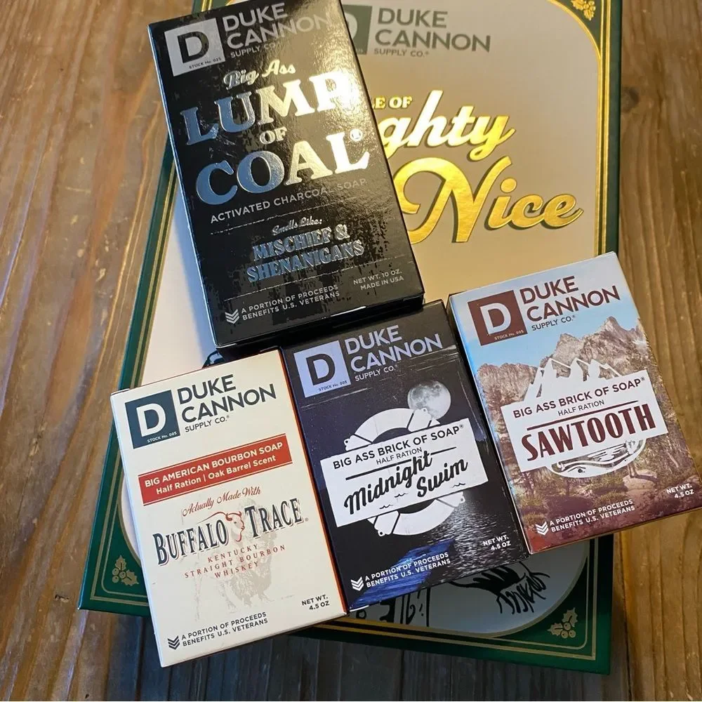 Duke Cannons NEW Tale of Naughty & Nice Boxed Soap Gift Set